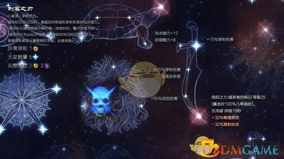 《恐怖黎明》星座刺客之刃属性详解